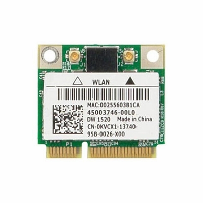 8RPJ3 Dell Wireless 1520 (11agn) WLAN Half-Height mini-Card for Dell Inspiron / Latitude / Studio Laptops / Alienware / OptiPlex / Precision Mobile WorkStations