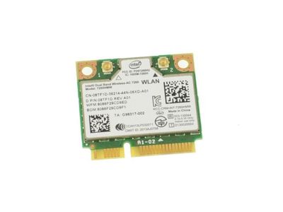 8TF1D Dell WiFi Card 7260 Mini PCI-E 300Mbps 802.11a/b/g/n Internal Mini Bluetooth 4.0 Dual Band for Latitude E7440