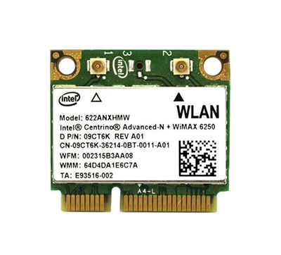 9CT6K Dell 54Mbps 2.4GHz IEEE 802.11 a/b/g/n Mini-PCI Express Wireless G Network Card for Latitude E4310