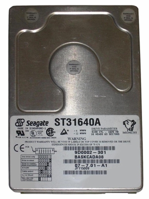 9D0002-301 Quantum Seagate 1.6GB St31640a Fw 23732-123ec9333 Ide 3.5inch PCb