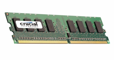 CT2566AA800 Crucial 2GB PC2-6400 DDR2-800MHz non-ECC Unbuffered CL6 240-Pin DIMM Dual Rank Memory Module