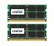 CT2K2G3S1339M Crucial 4GB Kit (2 X 2GB) PC3-10600 DDR3-1333MHz non-ECC Unbuffered CL9 204-Pin SoDimm Memory