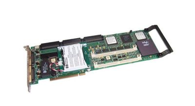 D4943A HP NetRAID 3-Channel Disk Array Controller PCI Board With 3 Internal 68 Pin and 2 External 68 Pin High Density Ultra Wide SCSI Connectors