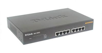 DGS-1008TL D-Link 8-Ports 10/100/1000Mbps Rack-Mountable Switch