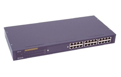 DSS-24 D-Link 24-Ports 10/100Base-TX Ethernet Unmanaged Switch with Optional 2x 100Base-FX Module