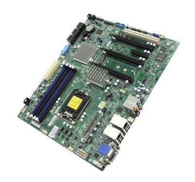 MB-X11SAT SuperMicro Socket LGA 1151 Intel C236 Chipset Xeon E3-1200 v5/v6 6th/7th Generation Core i7 / i5 / i3 / Pentium / Celeron Processors Support DDR4 4x DIMM 6x SATA3 6.0Gb/s ATX Server Motherboard
