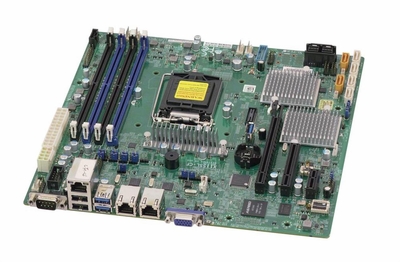 MBD-X11SSL-CF-O SuperMicro X11SSL-CF Socket H4 LGA 1151 Xeon E3-1200 v5 / v6 Intel C232 Chipset DDR4 4 x DIMM 6 x SATA 6Gbps 8 x SAS 12Gbps micro-ATX Server Motherboard