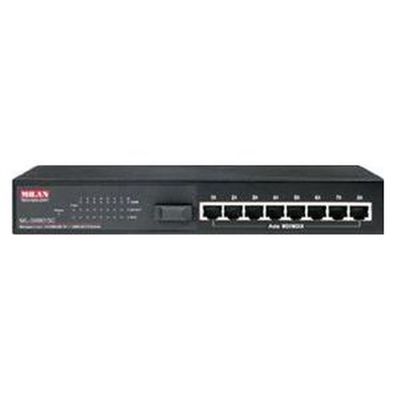 MIL-SM801GLX-10 Transition 8x 10/100Base-TX (RJ-45) Ports Plus 1000Base-LX 1310 NM Single-Mode (SC) Uplink Port 10 Kilometers/6.2 Miles