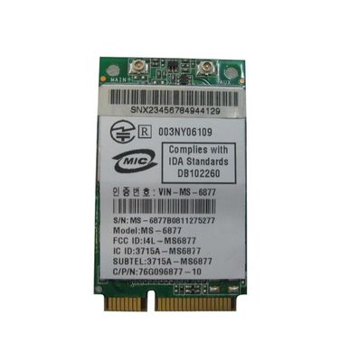 MS-6877 MSI MN54G Wireless Mini Card Mini PCI Express 54Mbps