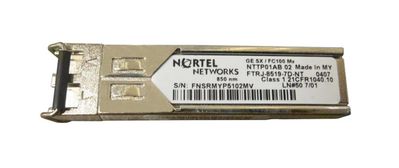 NTTP01AB Nortel Gigabit SX LC Connector SFP Transceiver Module