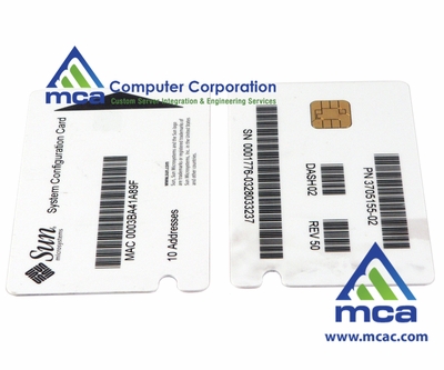 Oracle Sun Part Number: (370-5155 )  Sun System Configuration Card