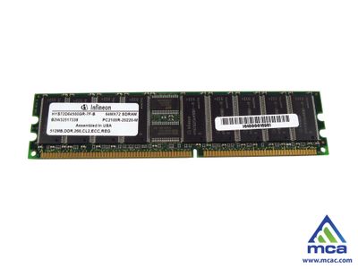 370-6039 Sun 512MB PC2100 DDR-266MHz ECC Registered CL2.5 184-Pin DIMM Low Profile Memory Module