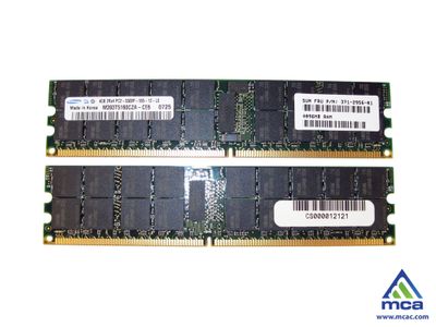 371-2956 Sun 4GB PC2-5300 DDR2-667MHz ECC Registered CL5 240-Pin DIMM Dual Rank Memory Module for Sun Fire X4540 RoHS Y