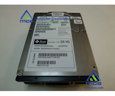 Oracle Sun Part Number: (390-0173)  Sun Hitachi HUS1014FA HUS1014FASUN146G 146GB - 10000 RPM - FC-AL Disk
