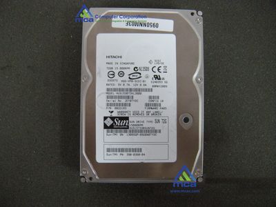 Oracle Sun Part Number: (390-0360)  Sun Hitachi HUS153073VL3800 [HUS15733BSUN72G] (73.4GB - 15000 RPM - SCSI Disk) L