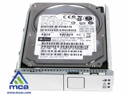 Oracle Sun Part Number: (390-0375)  Sun Original Fujitsu MBB2147RC [MBB2147RCSUN146G] (146GB - 10000 RPM - SAS Disk)
