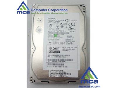 Oracle Sun Part Number: (390-0481)  Sun Original Hitachi HUS156030VLS600 [HUS1530SCSUN300G] (300GB - 15000 RPM - SAS Disk)