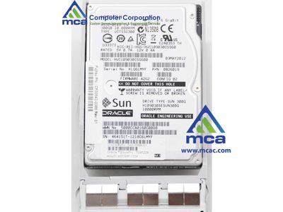Oracle Sun Part Number: (390-0487)  Sun Hitachi HUC106030CSS600 H106030SDSUN300G 300GB - 10000 RPM - SAS Disk