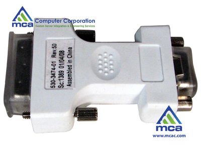Oracle Sun Part Number: (530-3474)  Sun DVI-AM to HD15F Adapter 49mm