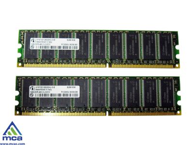 540-6465 Sun 2GB Kit (2 X 1GB) PC3200 DDR-400MHz ECC Unbuffered CL3 184-Pin DIMM Memory