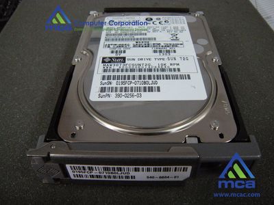 Oracle Sun Part Number: (540-6604) Sun 73.4GB - 10000 RPM Disk Assembly with 1 Bracket 1 of the Following Plates and 1 of the Following Disks