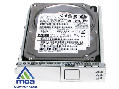 Oracle Sun Part Number: (540-7151 )  Sun Original 146GB - 10000 RPM SAS Disk Assembly with 1 bracket and 1 of the following disks and brackets