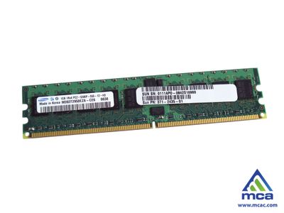 540-7255 Sun 2GB Kit (2 X 1GB) PC2-5300 DDR2-667MHz ECC Registered CL5 240-Pin DIMM Single Rank Memory for Blade X6220 Server