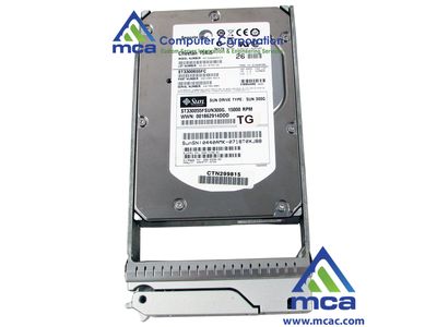 Oracle Sun Part Number: (7010626) Sun Original 300GB - 15000 RPM Disk Assembly with 1 bracket and 1 disk: