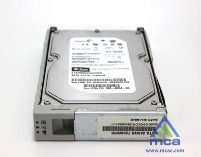 Oracle Sun Part Number: (RC-ST1CE-250G7K) Sun 250GB 7.2K RPM SATA HDD