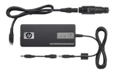 PC628A HP 90Watt Auto/Truck AC Smart Power Adapter with Converter for Pavilion and Presario Notebooks