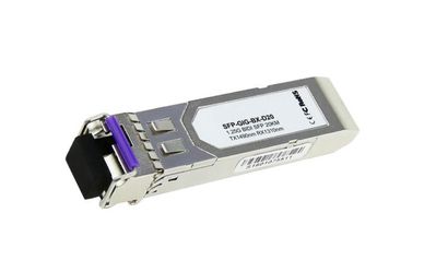 SFP-GIG-BX-D20 Alcatel-Lucent 1Gbps 1000Base-BX Single-mode Fiber 20km 1490nmTx/1310nmRx LC Connector SFP Transceiver Module