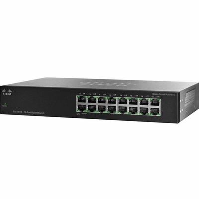 SG100-16-EU Cisco 16-Ports Gigabit Switch 16 x RJ-45 10/100/1000Base-T Rack-mountable
