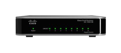 SG100D-08-NA-RF Cisco SG 100D-08 8-Ports 10/100/1000Base-TX RJ-45 Layer2 Wall Mountable and Desktop Switch