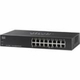 SG110-16HP-NA Cisco SG110-16HP 16-Ports 10/100/1000Base-T RJ-45 PoE Layer2 Wall Mountable and Rack-mountable Ethernet Switch