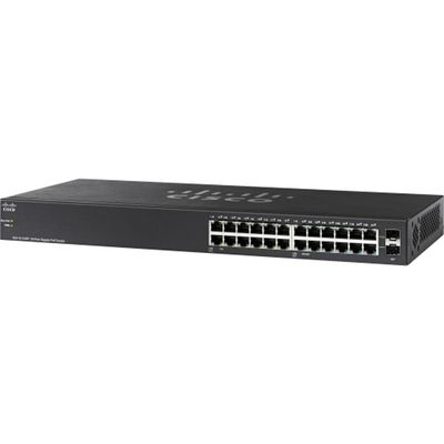 SG110-24HP-UK Cisco SG110-24HP 24-Ports 10/100/1000Base-T RJ-45 PoE Layer2 Wall Mountable and Rack-mountable Ethernet Switch
