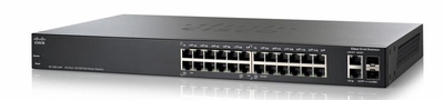 SLM224PT Cisco SF200-24P 24-Ports 10/100Mbps PoE Smart Switch