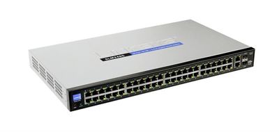 SLM248G-AR Cisco Linksys SLM248G Gigabit Smart Switch 50 Ports Manageable 48 x RJ-45 2 x Expansion Slots 10/100/1000Base-T, 10/100Base-TX