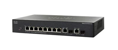 SRW2008P-K9-NA Cisco SG300-10P Ethernet Switch 10-Ports Manageable 8 x POE 2 x Expansion Slots 10/100/1000Base-T PoE Ports