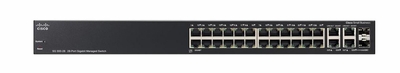 SRW2024-K9-NA Cisco Linksys 24-Ports RJ-45 10/100/1000 Gigabit Ethernet WebView Managed Switch with 2x Shared SFP Ports