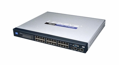 SRW224-11643 Linksys SRW224 24-Ports 10/100 + 2-Port Gigabit Switch with Webview