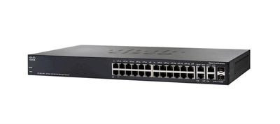 SRW224G4P-AR Cisco Linksys SRW224G4P Layer 3 Switch 2 x SFP (mini-GBIC) Shared 24 x 10/100Base-TX LAN, 4 x 10/100/1000Base-T LAN