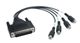 SRX-AU041I Samsung D-Sub Adapter with 4 RCA Audio Connectors for SHR808X and SHR708X DVRS