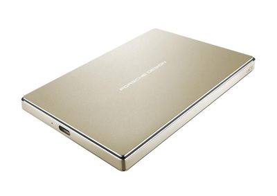 STFD2000403 LaCie Porsche Design 2TB External Hard Drive USB 3.1 Gold 256-bit Encryption Standard