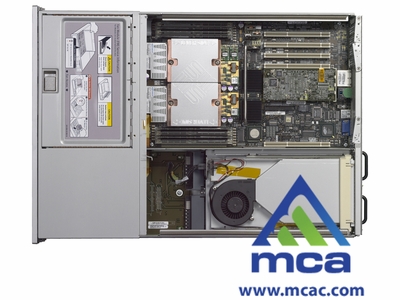 Sun Fire X4200 x64 Server: 2x AMD Opteron Model 285 (2.6Ghz/1MB) dual core processor, 4x 2GB PC3200 DDR-400 memory, 2x 73GB 1 ...