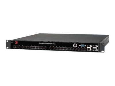 TI-24X-AC Brocade TurboIron 1U 24-Ports XFP Managed Switch with 4x 10/100/1000Base-T RJ-45 Ports