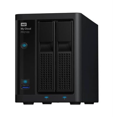 WDBBCL0000NBK-NESN Western Digital My Cloud Pro PR2100 2-bays 0TB HDD 2-bay Gigabit Ethernet RAID 0/1 JBOD Desktop NAS System