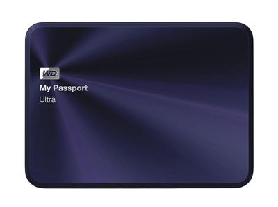 WDBEZW0030BBA-NESN Western Digital My Passport Ultra Metal 3TB USB 3.0 2.2.5-inch External Hard Drive (Blue-Black)