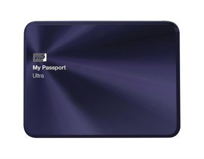 WDBEZW0040BBA-NESN Western Digital My Passport Ultra Metal Edition 4TB USB 3.0 2.5-inch External Hard Drive (Blue Black)