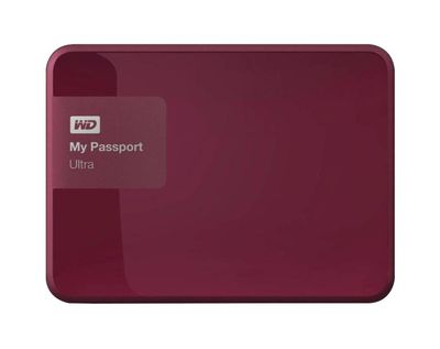 WDBGPU0010BBY-EESN Western Digital My Passport Ultra 1TB USB 3.0 2.5-inch External Hard Drive (Berry Red)