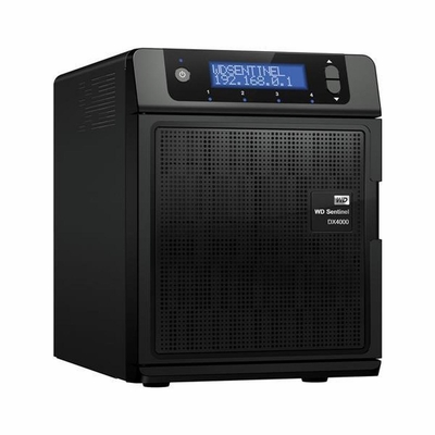 WDBLGT0080KBK-40 Western Digital Sentinel DX4000 12TB (4 x 3TB) HDD Atom Dual-Core 2xGbE RAID-5 Network Attached Storage Device (NAS)
